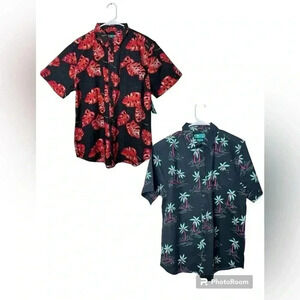 Joe Marlin L Tropical Shirts Hawaii - Lot of 2